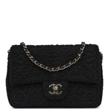 Chanel Mini "Coco Boho" Flap Bag Black Crochet Light Gold Hardware - Thumbnail View 1