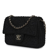 Chanel Mini "Coco Boho" Flap Bag Black Crochet Light Gold Hardware - Thumbnail View 5