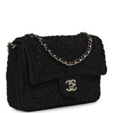 Chanel Mini "Coco Boho" Flap Bag Black Crochet Light Gold Hardware - Thumbnail View 2