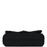 Chanel Mini "Coco Boho" Flap Bag Black Crochet Light Gold Hardware - Thumbnail View 6
