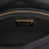 Chanel Mini "Coco Boho" Flap Bag Black Crochet Light Gold Hardware - Thumbnail View 8