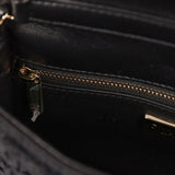 Chanel Mini "Coco Boho" Flap Bag Black Crochet Light Gold Hardware - Thumbnail View 9