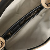 Chanel "Urban Essential" Flap Bag Dark Beige Suede, Black Calfskin Gold Hardware - Thumbnail View 8