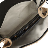 Chanel "Urban Essential" Flap Bag Dark Beige Suede, Black Calfskin Gold Hardware - Thumbnail View 9