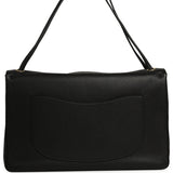 Chanel Maxi "Souplissimo" Large Flap Bag Black Grained Calfskin Gold Hardware - Thumbnail View 4
