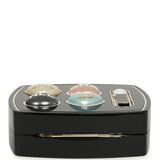 Chanel Makeup Palette Minaudiere Clutch with Chain Black, Multicolor Plexiglass, Strass, Light Gold Hardware - Thumbnail View 6
