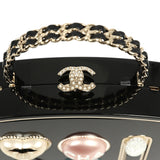 Chanel Makeup Palette Minaudiere Clutch with Chain Black, Multicolor Plexiglass, Strass, Light Gold Hardware - Thumbnail View 9