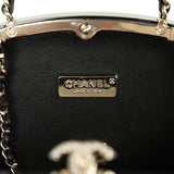 Chanel Makeup Palette Minaudiere Clutch with Chain Black, Multicolor Plexiglass, Strass, Light Gold Hardware - Thumbnail View 10