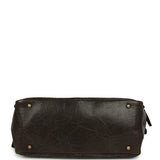 Chanel Paris-Bombay Shiva Bowling Bag Khaki Shiny Aged Crumpled Calfskin Antique Gold Hardware - Thumbnail View 7