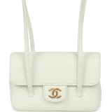 Chanel Mini Preppy Coco Clutch with Straps Light Blue Shiny Caviar Brushed Gold Hardware - Thumbnail View 1