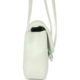 Chanel Mini Preppy Coco Clutch with Straps Light Blue Shiny Caviar Brushed Gold Hardware - Thumbnail View 3