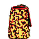 Chanel Maxi "Magma" Flap Bag Yellow, Red, Black Mixed Fibers Gold Hardware - Thumbnail View 3