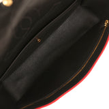 Chanel Maxi "Magma" Flap Bag Yellow, Red, Black Mixed Fibers Gold Hardware - Thumbnail View 8
