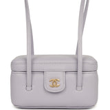 Chanel Preppy Coco Long Vanity with Straps Light Purple Shiny Caviar Brushed Gold Hardware - Thumbnail View 1