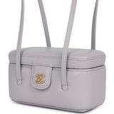 Chanel Preppy Coco Long Vanity with Straps Light Purple Shiny Caviar Brushed Gold Hardware - Thumbnail View 5