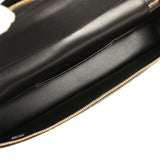 Chanel Large East West Top Handle Long Vanity Case with Chain Black Embossed Croc Calfskin Gold Hardware - Thumbnail View 8