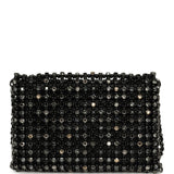 Chanel Medium Beaded Evening Bag Strass, Pearl, Black Leather Ruthenium Hardware - Thumbnail View 4