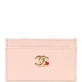 Chanel "Lucky Park" Card Holder Wallet Light Pink Goatskin Gold Hardware - Thumbnail View 1
