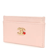 Chanel "Lucky Park" Card Holder Wallet Light Pink Goatskin Gold Hardware - Thumbnail View 5