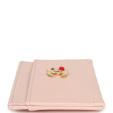 Chanel "Lucky Park" Card Holder Wallet Light Pink Goatskin Gold Hardware - Thumbnail View 3