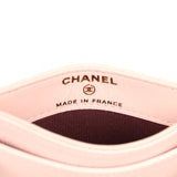 Chanel "Lucky Park" Card Holder Wallet Light Pink Goatskin Gold Hardware - Thumbnail View 7