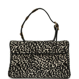 Chanel "Dalmatian Print" Top Handle Flap Bag Black, White Pony Hair, Black Calfskin Gold Hardware - Thumbnail View 4