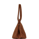 Chanel Large Bowling Bag Camel Suede Gold Hardware - Thumbnail View 3