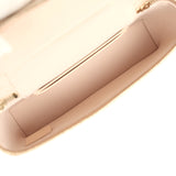 Chanel Top Handle Long Vanity Case with Chain Beige Shiny Caviar Light Gold Hardware - Thumbnail View 8