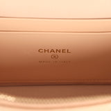 Chanel Top Handle Long Vanity Case with Chain Beige Shiny Caviar Light Gold Hardware - Thumbnail View 9
