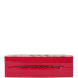 Chanel "Je Ne Suis Pas En Solde" Minaudiere Clutch with Chain Fuchsia, Navy Blue Plexiglass, Resin Silver Hardware - Thumbnail View 6