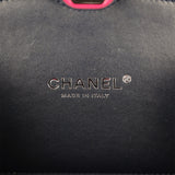 Chanel "Je Ne Suis Pas En Solde" Minaudiere Clutch with Chain Fuchsia, Navy Blue Plexiglass, Resin Silver Hardware - Thumbnail View 10