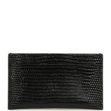 Chanel CC Card Holder Wallet Black Lizard Embossed Calfskin Gold Hardware - Thumbnail View 4