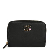 Chanel "Lucky Park" Coin Wallet Black Goatskin Gold Hardware - Thumbnail View 1