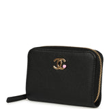 Chanel "Lucky Park" Coin Wallet Black Goatskin Gold Hardware - Thumbnail View 6