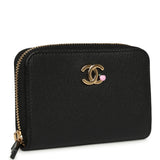 Chanel "Lucky Park" Coin Wallet Black Goatskin Gold Hardware - Thumbnail View 2