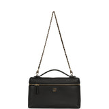 Chanel Large "Supple" Trapeze Top Handle Long Vanity Case with Chain Black Grained Calfskin Gold Hardware - Thumbnail View 7