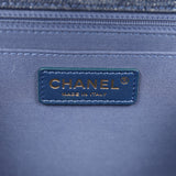 Chanel Double You Flap Bag Blue Denim Antique Gold Hardware - Thumbnail View 9