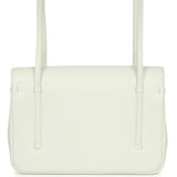 Chanel Small Preppy Coco Flap Bag Light Blue Shiny Caviar Brushed Gold Hardware - Thumbnail View 4