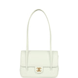 Chanel Small Preppy Coco Flap Bag Light Blue Shiny Caviar Brushed Gold Hardware - Thumbnail View 7