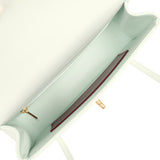 Chanel Small Preppy Coco Flap Bag Light Blue Shiny Caviar Brushed Gold Hardware - Thumbnail View 8