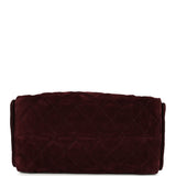 Chanel Small 25 Hobo Bag Burgundy Suede Gold Hardware - Thumbnail View 7