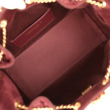 Chanel Small 25 Hobo Bag Burgundy Suede Gold Hardware - Thumbnail View 8