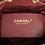 Chanel Small 25 Hobo Bag Burgundy Suede Gold Hardware - Thumbnail View 9