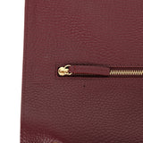 Chanel Maxi "Souplissimo" Large Flap Bag Dark Burgundy Grained Calfskin Gold Hardware - Thumbnail View 8