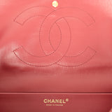 Chanel Maxi "Souplissimo" Large Flap Bag Dark Burgundy Grained Calfskin Gold Hardware - Thumbnail View 10