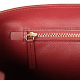 Chanel Maxi "Souplissimo" Large Flap Bag Dark Burgundy Grained Calfskin Gold Hardware - Thumbnail View 11