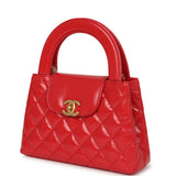Chanel Small Kelly Shopper Dark Red Shiny Aged Calfskin Brushed Gold Hardware - Thumbnail View 5