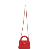 Chanel Small Kelly Shopper Dark Red Shiny Aged Calfskin Brushed Gold Hardware - Thumbnail View 7