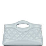 Chanel 31 Clutch with Chain Light Blue Shiny Lambskin Light Gold Hardware - Thumbnail View 3