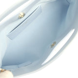 Chanel 31 Clutch with Chain Light Blue Shiny Lambskin Light Gold Hardware - Thumbnail View 8